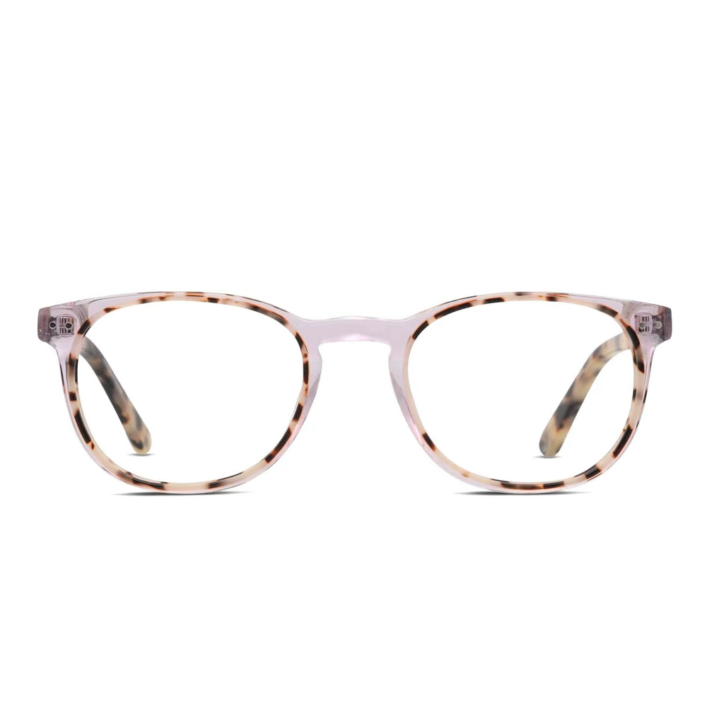 MUSE 35-002490 RX CLEAR PURPLE / BEIGE EYEGLASSES SUNGLASSES FRAMES 49-18